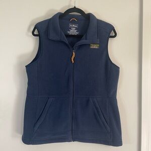 L.L. Bean Navy Blue Fleece Vest